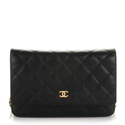 Chanel Caviar Quilted Wallet On Chain WOC Black 1 of 9