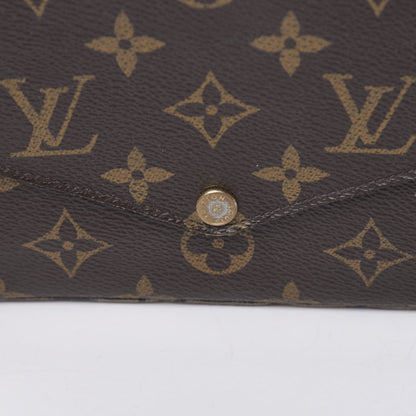 Louis Vuitton Monogram Pochette Felicie Chain Wallet Fuchsia 19 of 24