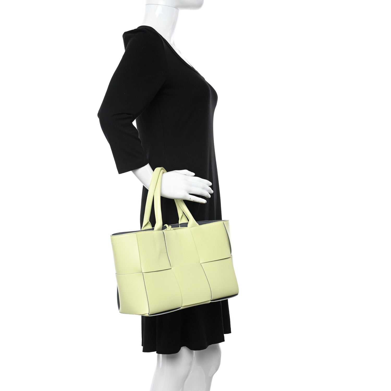 Bottega Veneta Nappa Maxi Intrecciato Small Arco Tote Lemon 2 of 12