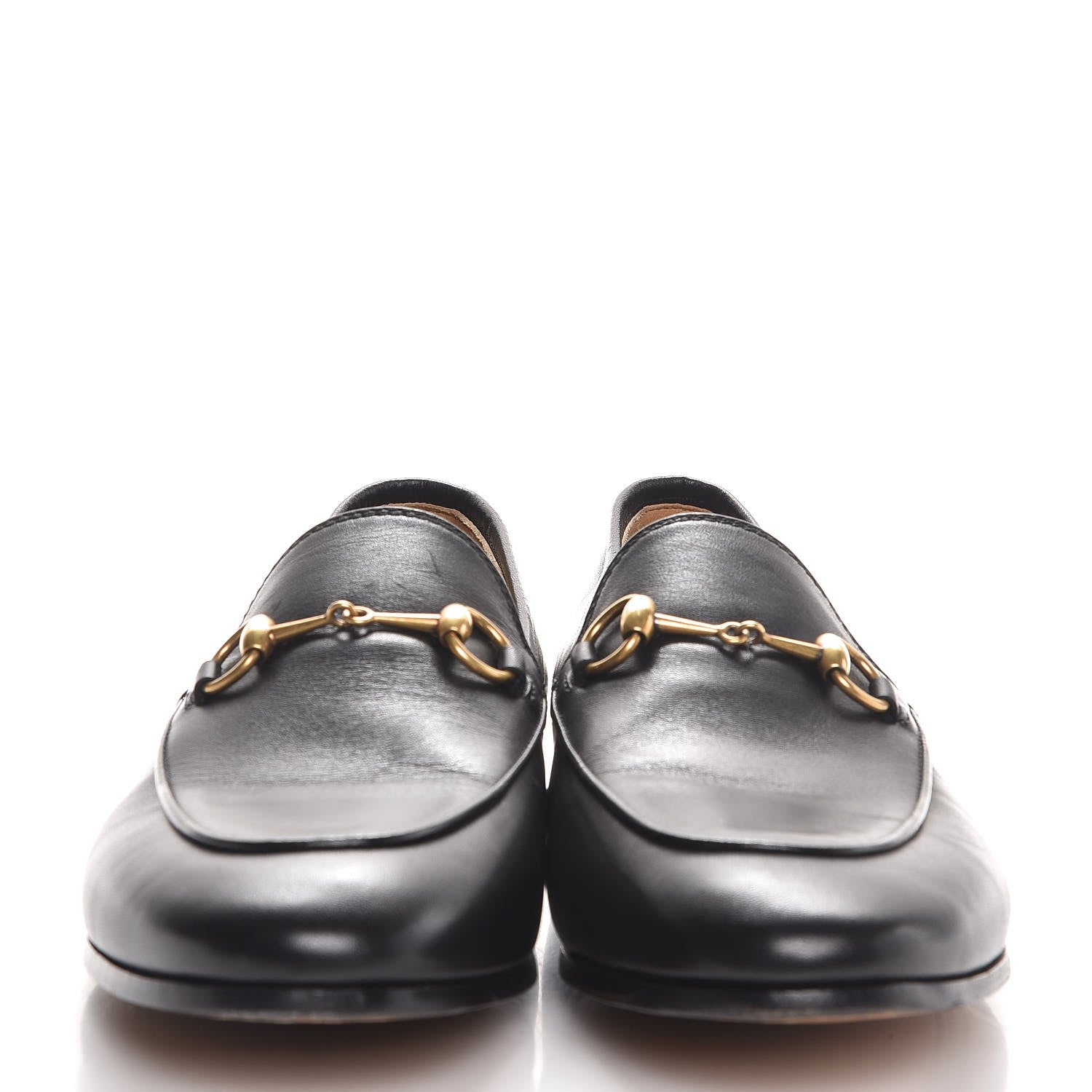 Gucci Calfskin Jordaan Loafers 38 Black 2 of 10