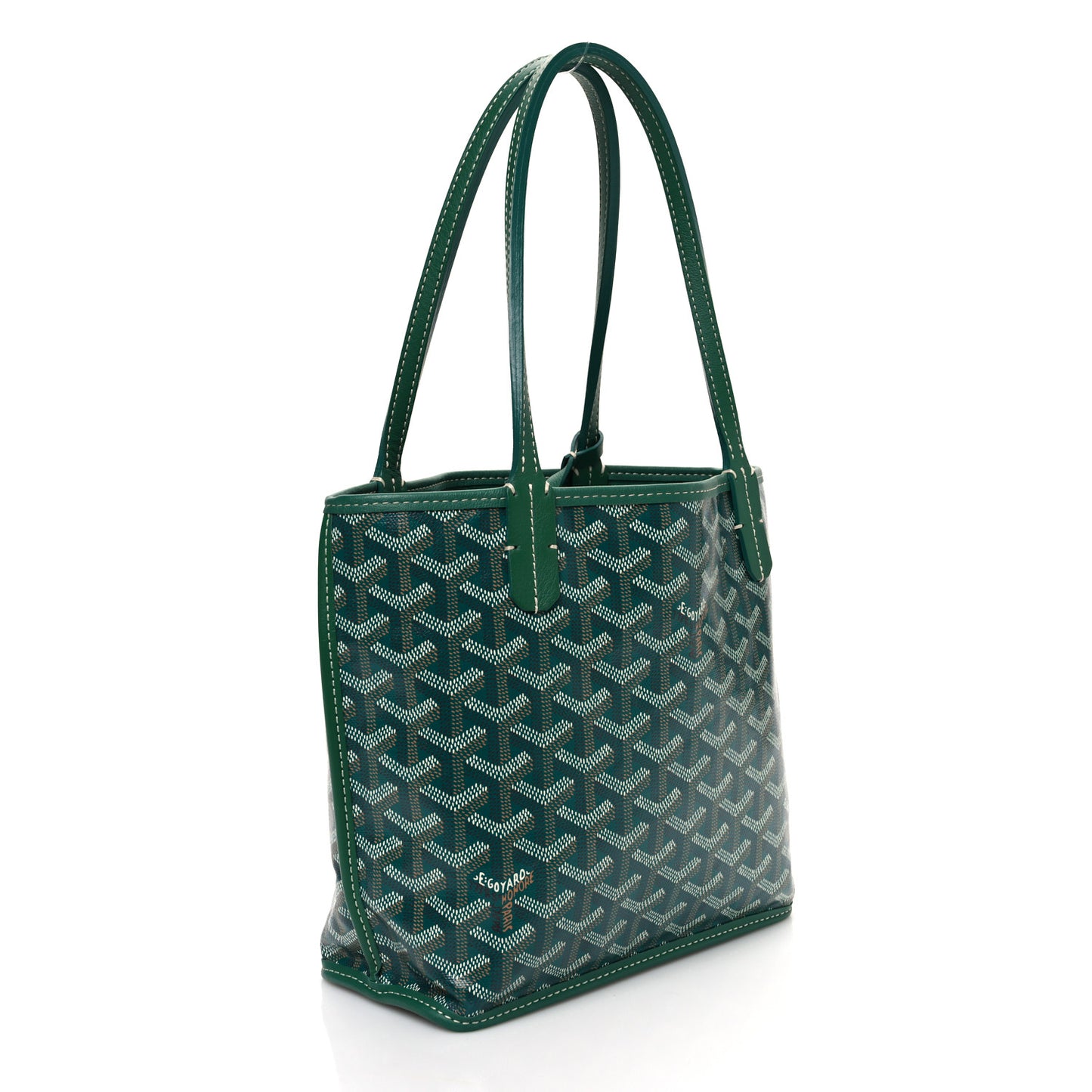 Goyardine Reversible Mini Anjou Green