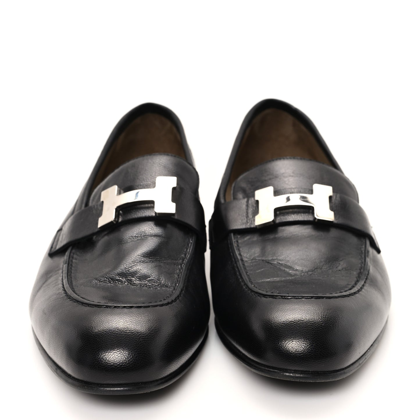 Goatskin Mens Paris Loafers 41.5 Black