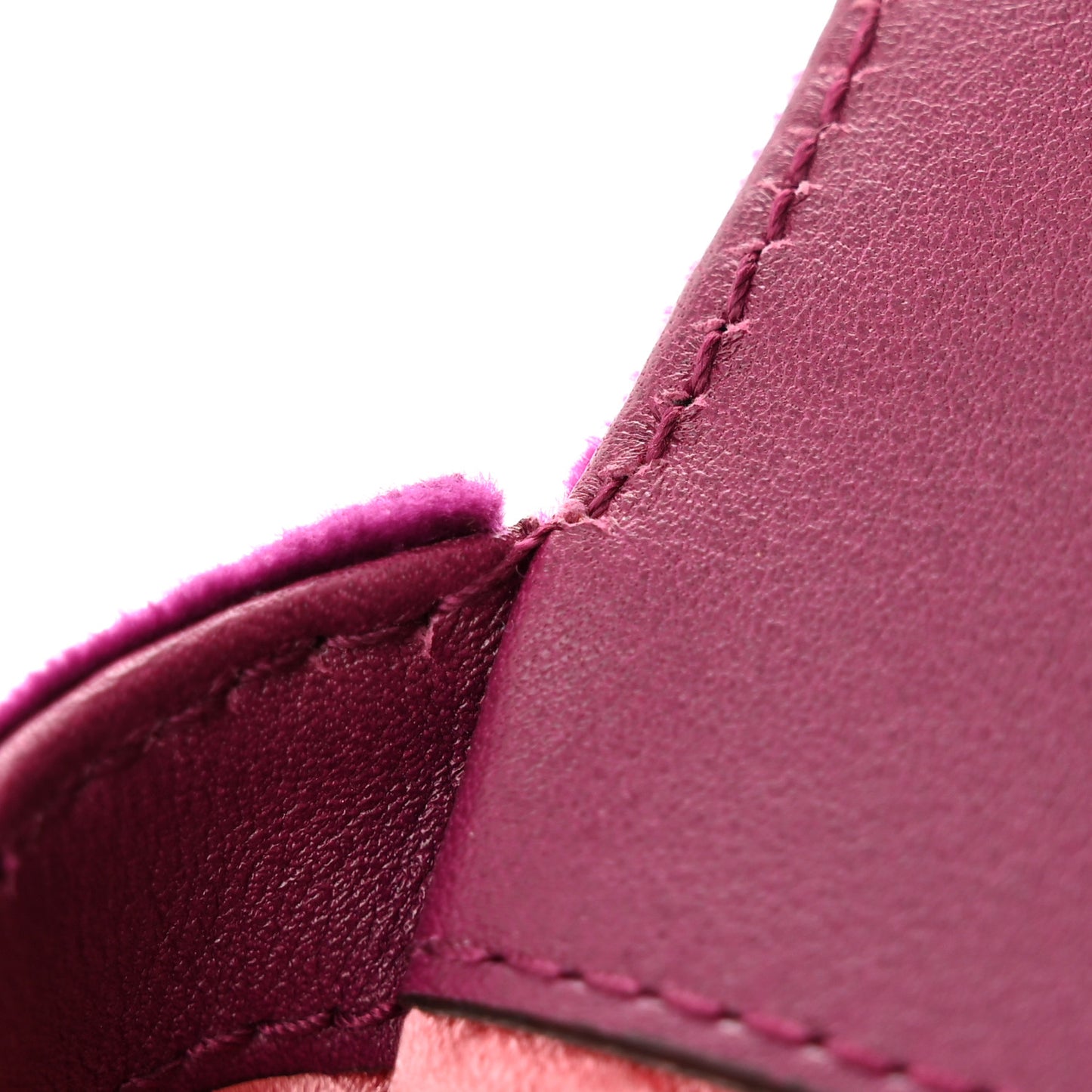 Velvet Matelasse Embroidered Mini GG Marmont Shoulder Bag Bordeaux