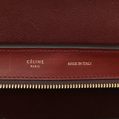 Celine Smooth Calfskin Suede Medium Trapeze Burgundy 6 of 14