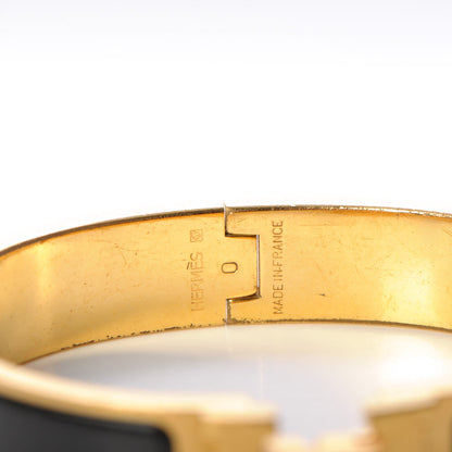 Hermes Enamel Narrow Clic Clac H Bracelet PM Black 4 of 7