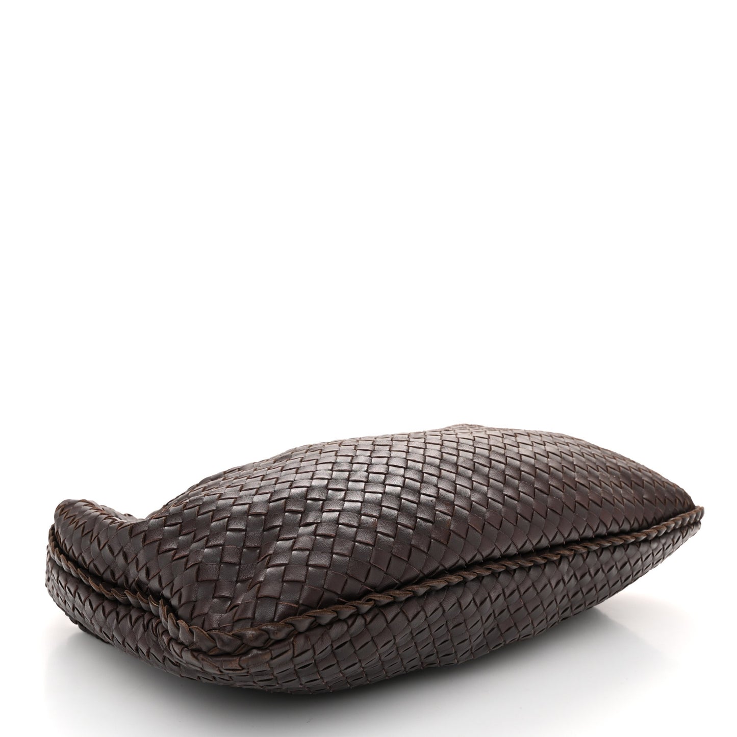 Nappa Intrecciato Medium Veneta Hobo Ebano