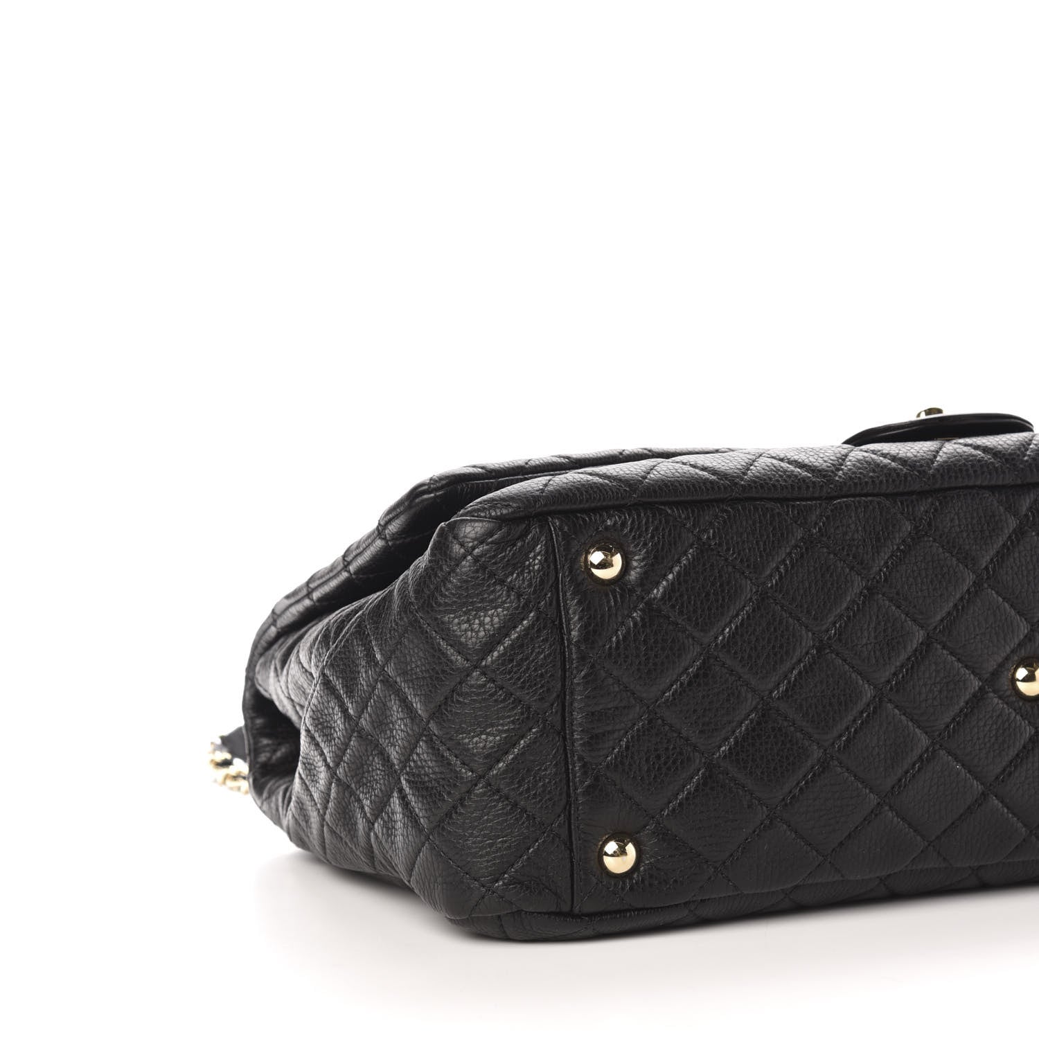 Chanel Calfskin Quilted XXL Travel Flap Bag Black 8 of 10