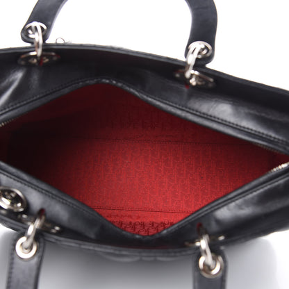 Christian Dior Lambskin Cannage Large Lady Dior Black 5 of 17