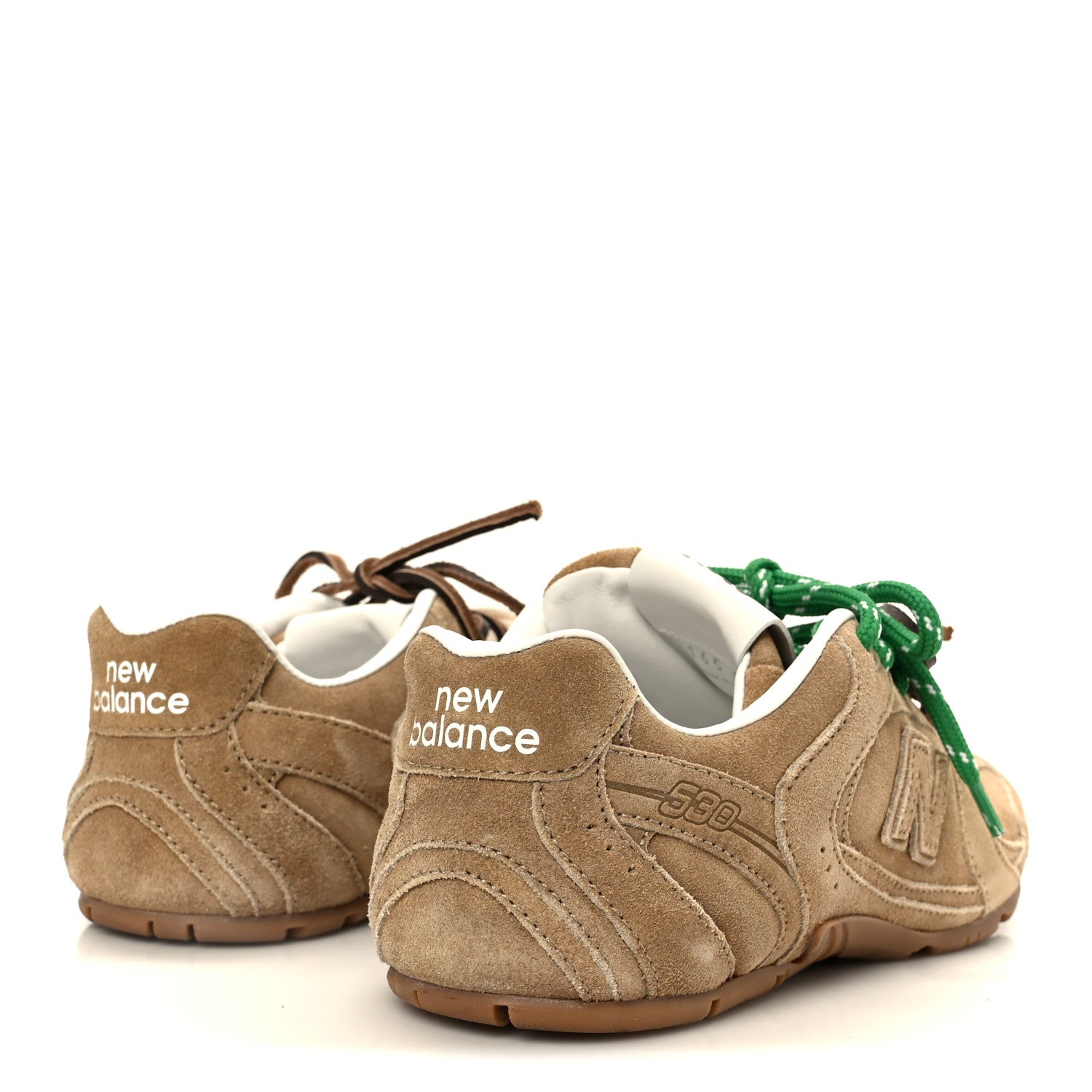 Miu Miu X NEW BALANCE Scamosciato 530 SL Sneakers 37 Ecru 5 of 10