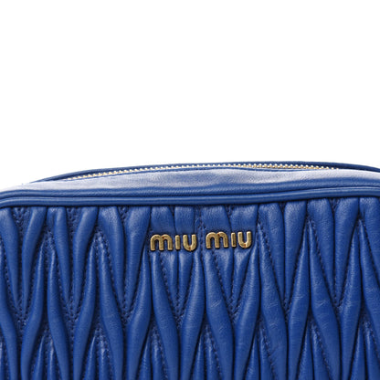 Miu Miu Nappa Matelasse Marsupio Belt Bag Azurro 10 of 10