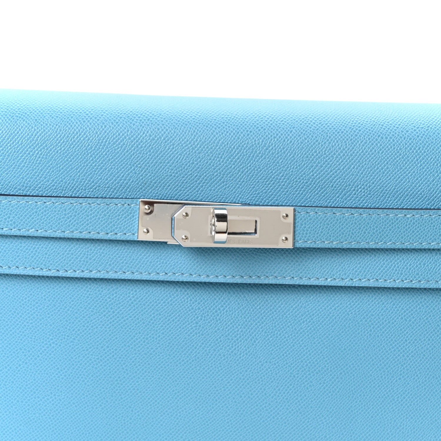 Hermes Madame Calfskin Kelly Elan Bleu du Nord 7 of 9