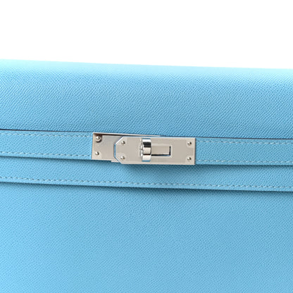 Hermes Madame Calfskin Kelly Elan Bleu du Nord 7 of 9