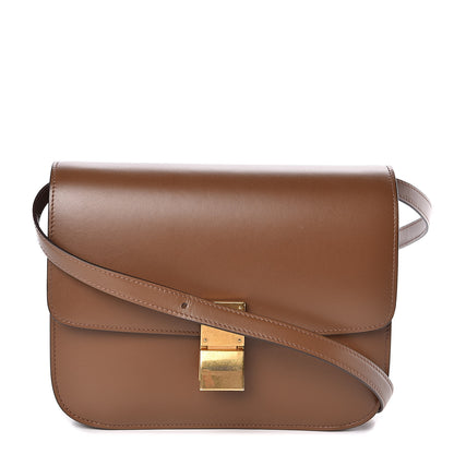 Celine Box Calfskin Medium Classic Box Flap Bag Camel 1 of 10