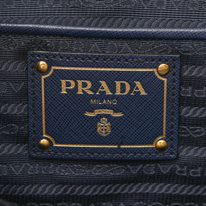 Prada Tela Tweed Saffiano Tote Bag Inchiostro 6 of 12