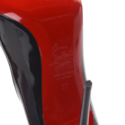 Christian Louboutin Patent Pigalle Follies 100 Pumps 37 Fusain 6 of 7