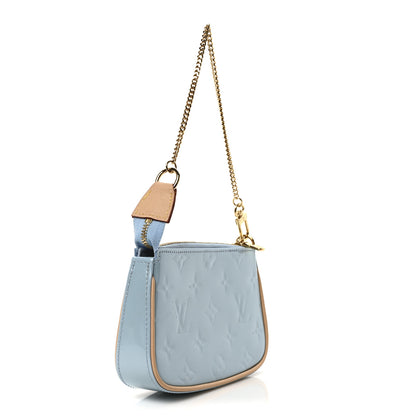 Louis Vuitton Vernis Valentine Mini Pochette Accessories Lollipop Blue 3 of 9