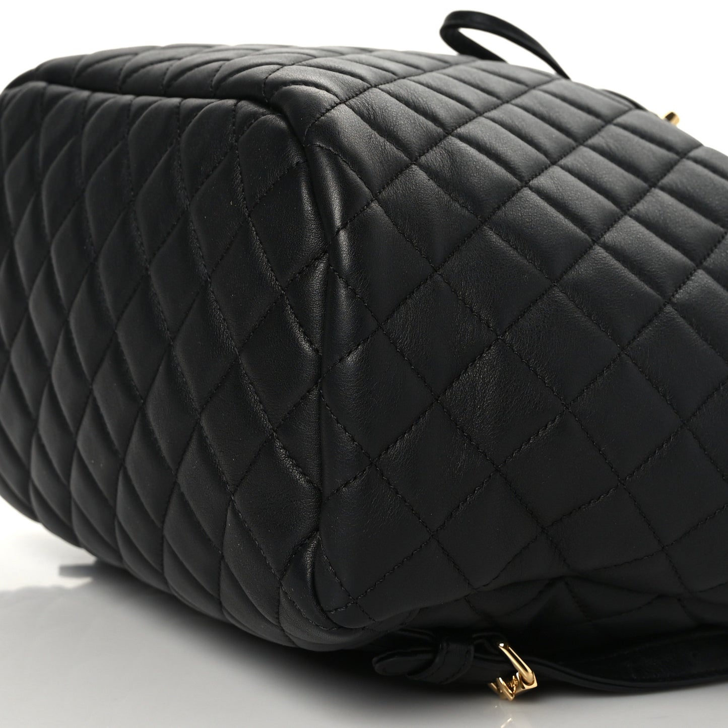 Lambskin Quilted Large Urban Spirit Backpack Black