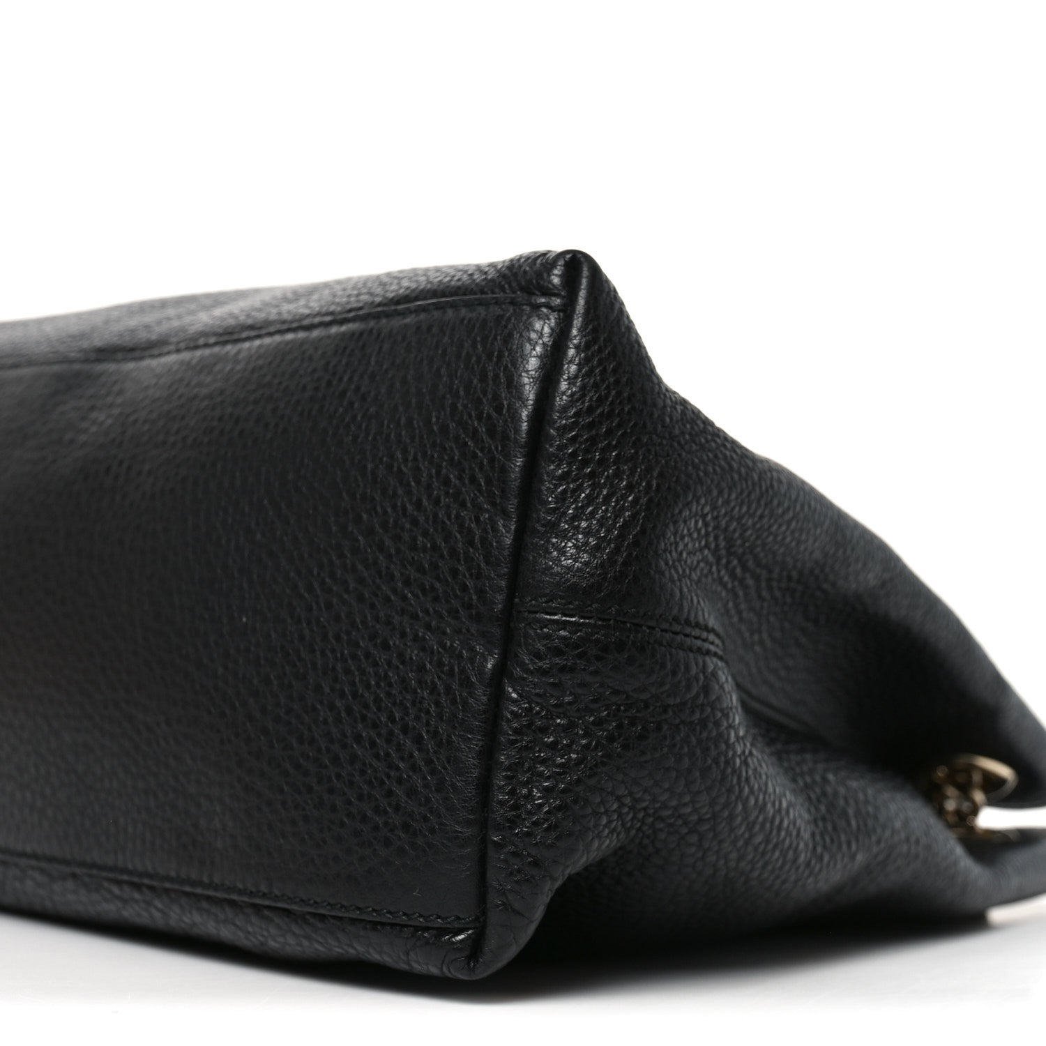 Gucci Pebbled Calfskin Medium Soho Chain Shoulder Bag Black 9 of 9
