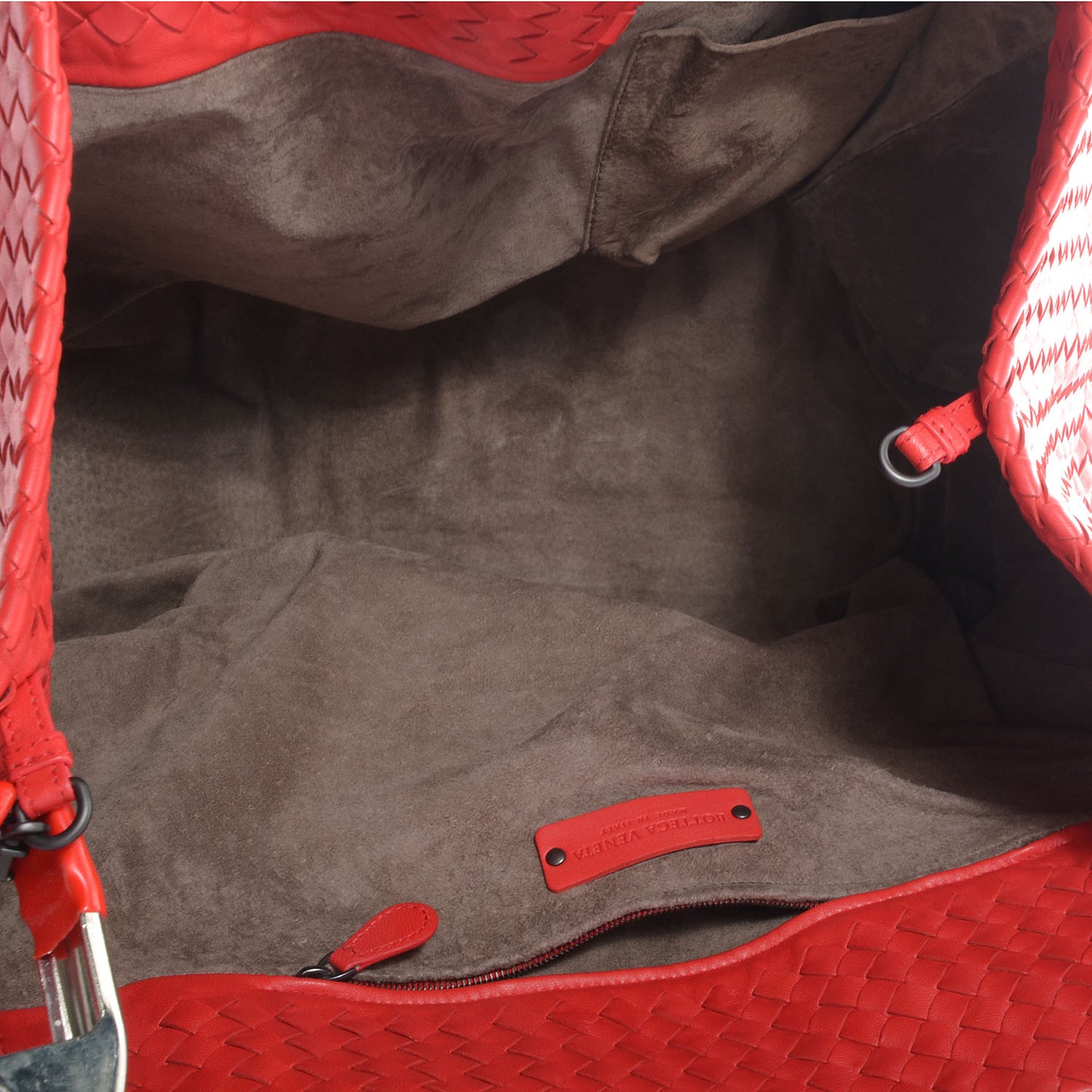 Nappa Intrecciato Seamless Large Tote Fraise