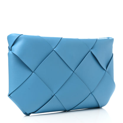 Bottega Veneta Nappa Maxi Blown Up Intrecciato Pouch Clutch Swimming Pool 3 of 8