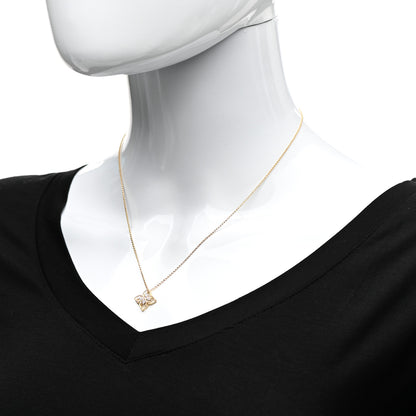 Roberto Coin 18K Yellow Gold Diamond Small Principessa Flower Pendant Necklace 2 of 6