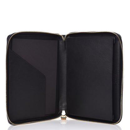 Versace Calfskin Stitched Donna iPad Case Black 5 of 10