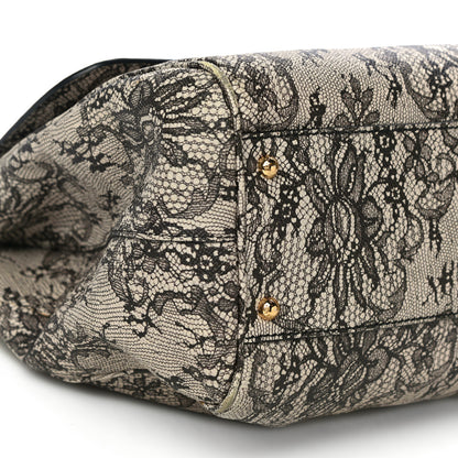 Dolce & Gabbana Calfskin Lace Large Miss Sicily Satchel 8 of 10