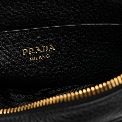 Prada Vitello Phenix Crossbody Bag Black 6 of 10