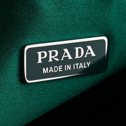 Prada Satin Crystal Mini Re-Edition 2000 Bag Mango 6 of 11