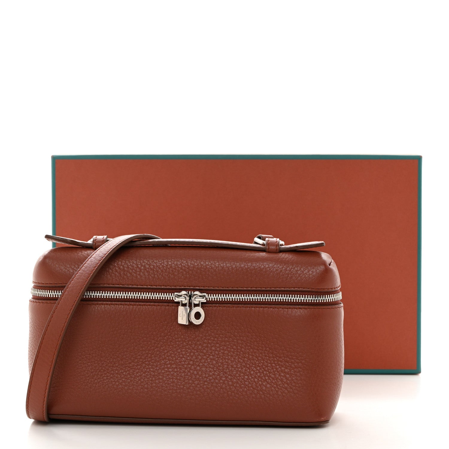 Loro Piana Grained Calfskin L19 Extra Pocket Pouch Kummel 14 of 14