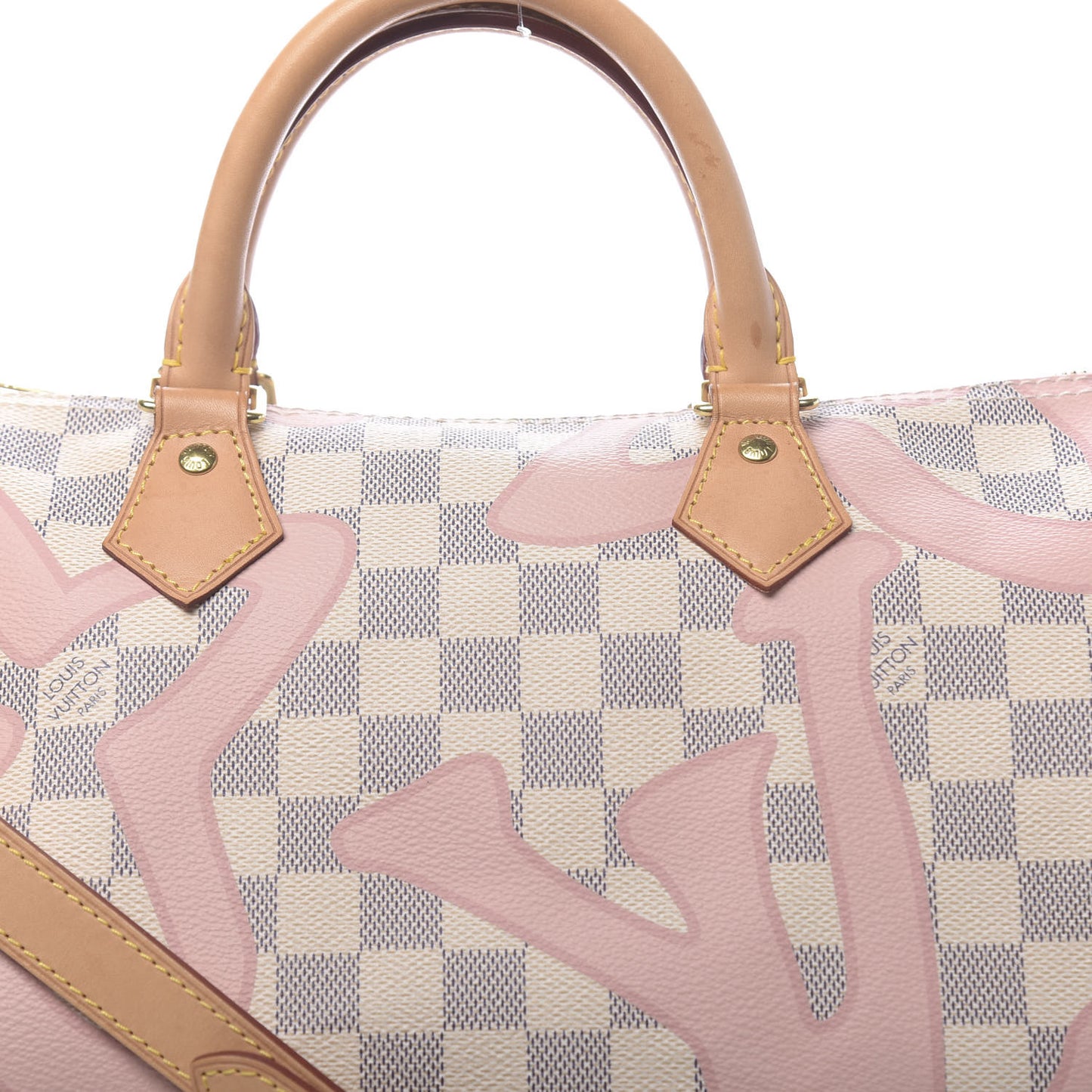 Damier Azur Tahitienne Speedy Bandouliere 30 Rose Ballerine