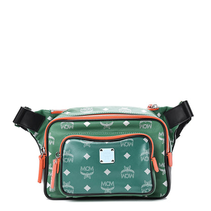 MCM Visetos Reflective Nylon Resnick Small Belt Bag Eden 1 of 10