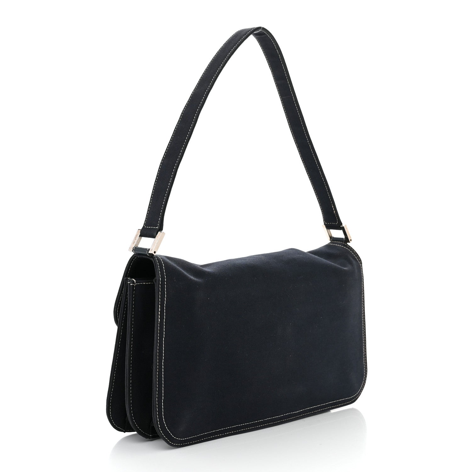 Fendi Canvas Baguette Blue 3 of 14