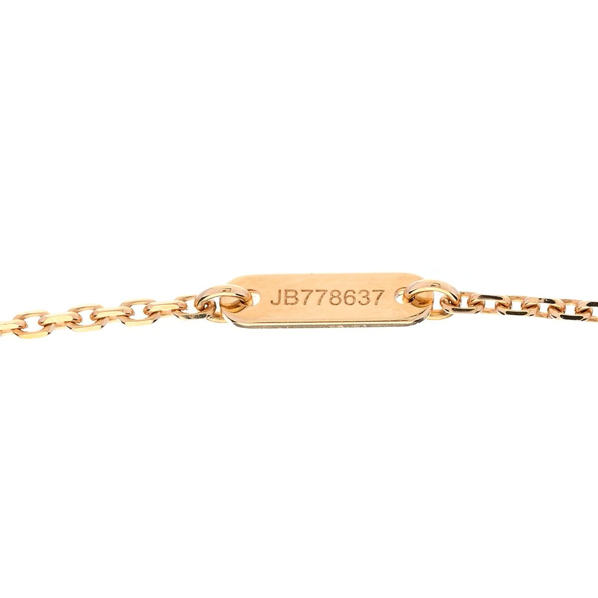 18K Yellow Gold Mother of Pearl Sweet Alhambra Pendant Necklace
