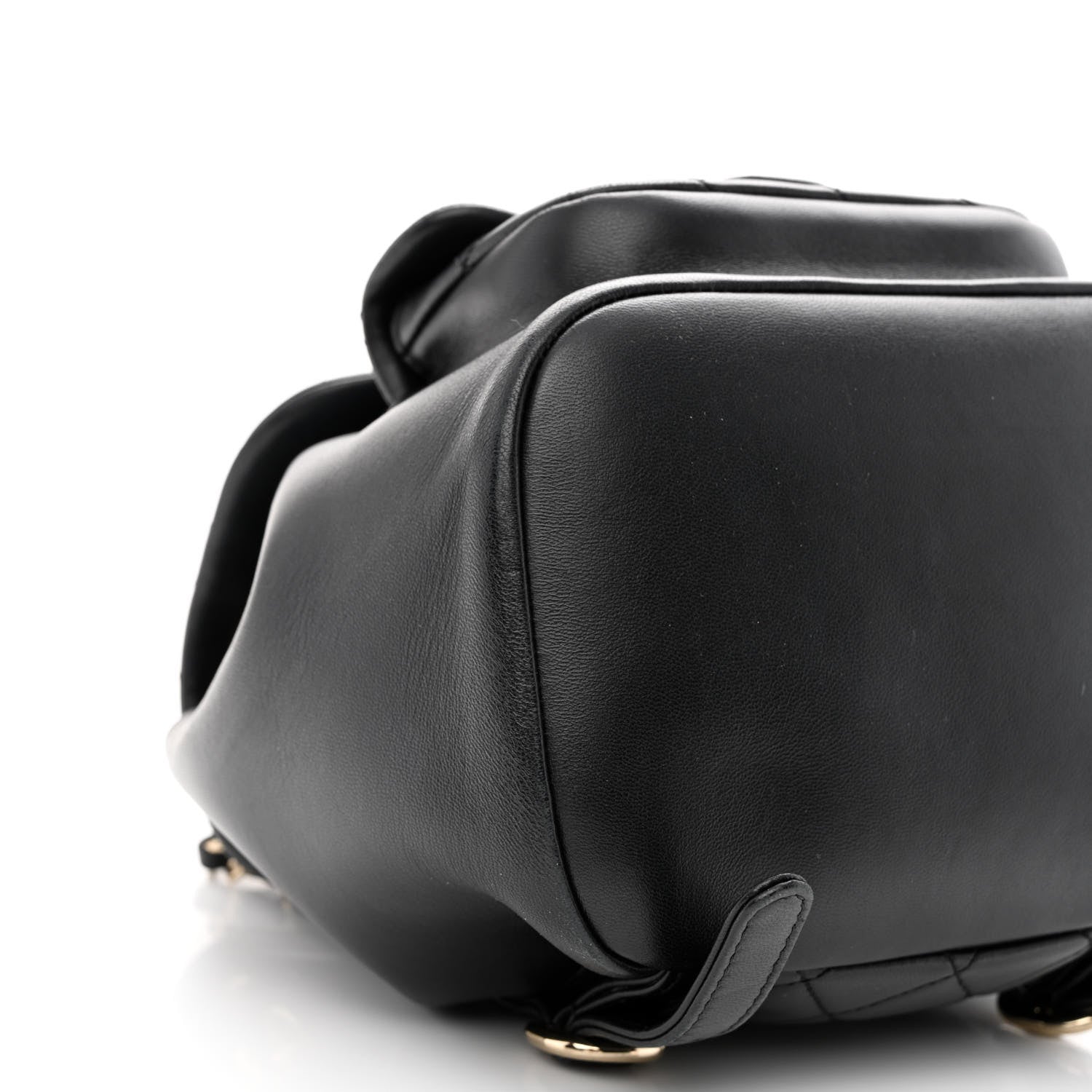 Chanel Lambskin Quilted Small Duma Drawstring Backpack Black 9 of 10