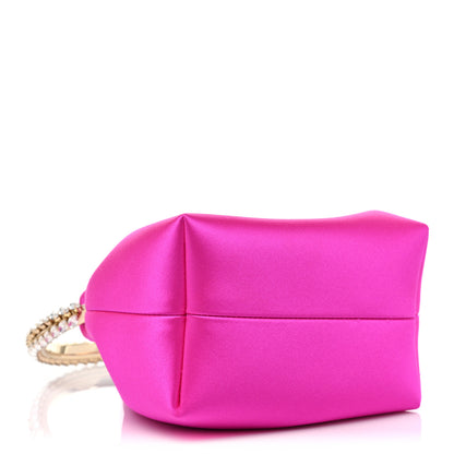 Jimmy Choo Satin Crystal Embellished Bon Bon Bag Fuchsia 3 of 6