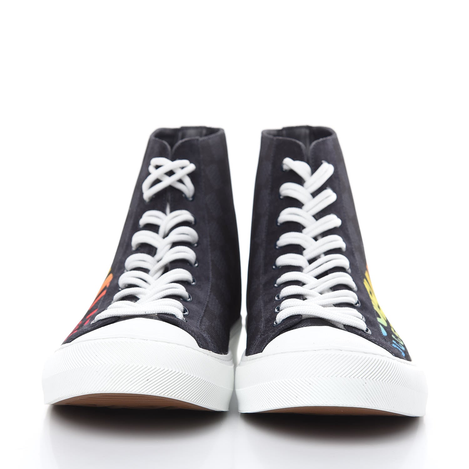 Louis Vuitton Damier Cobalt Tattoo Sneaker Boots 10 2 of 8