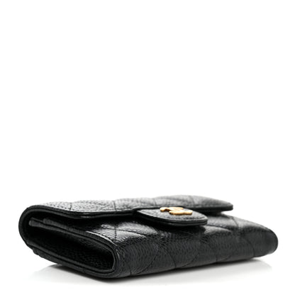 Chanel Caviar Quilted Flap Card Holder Black 4 of 8