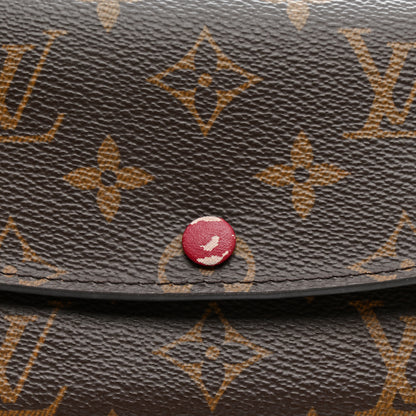 Louis Vuitton Monogram Emilie Wallet Fuchsia 5 of 14