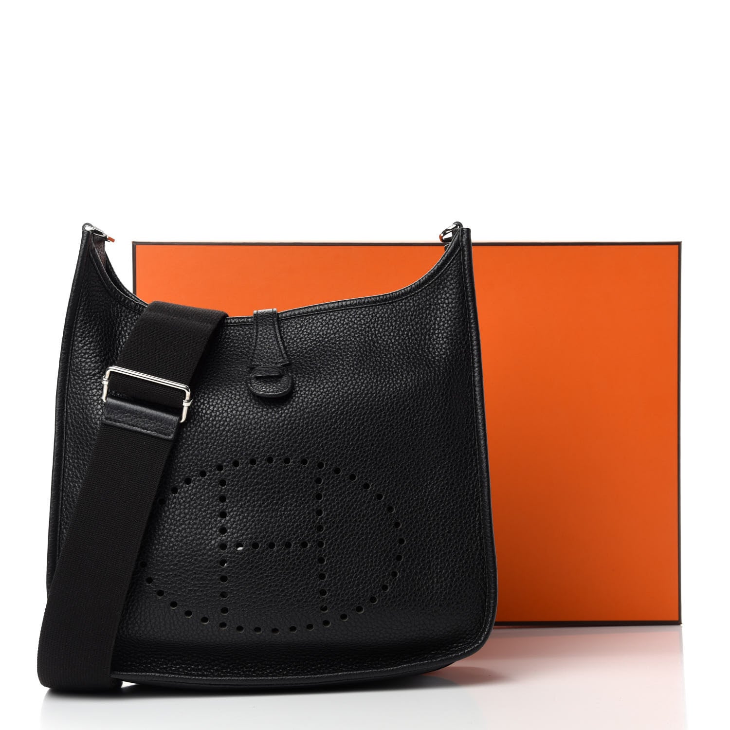 Hermes Taurillon Clemence Evelyne III PM Black 14 of 14