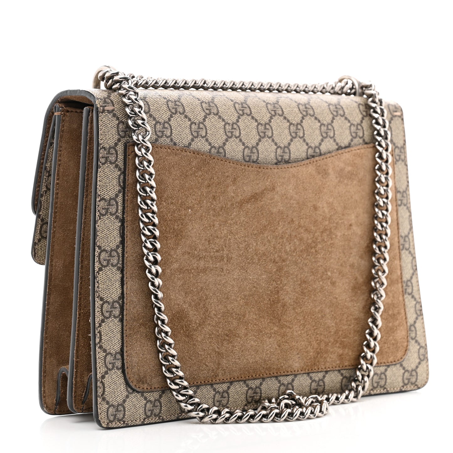 GG Supreme Monogram Medium Dionysus Shoulder Bag Taupe