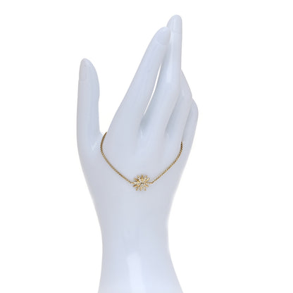 David Yurman 18K Yellow Gold Diamond Starburst Station Chain Bracelet 2 of 4