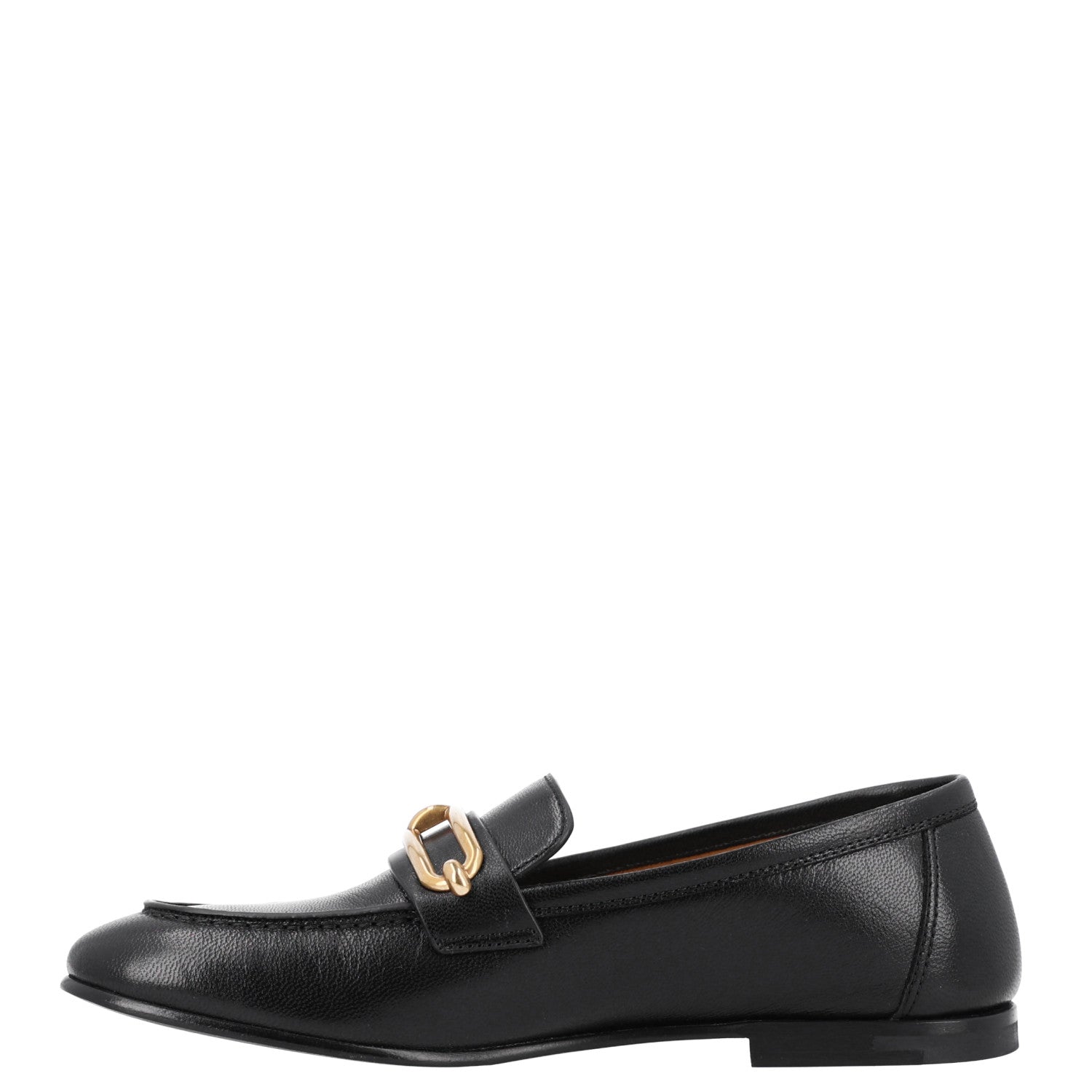 Hermes Calfskin Womens Colette Loafers 35 Black 1 of 9