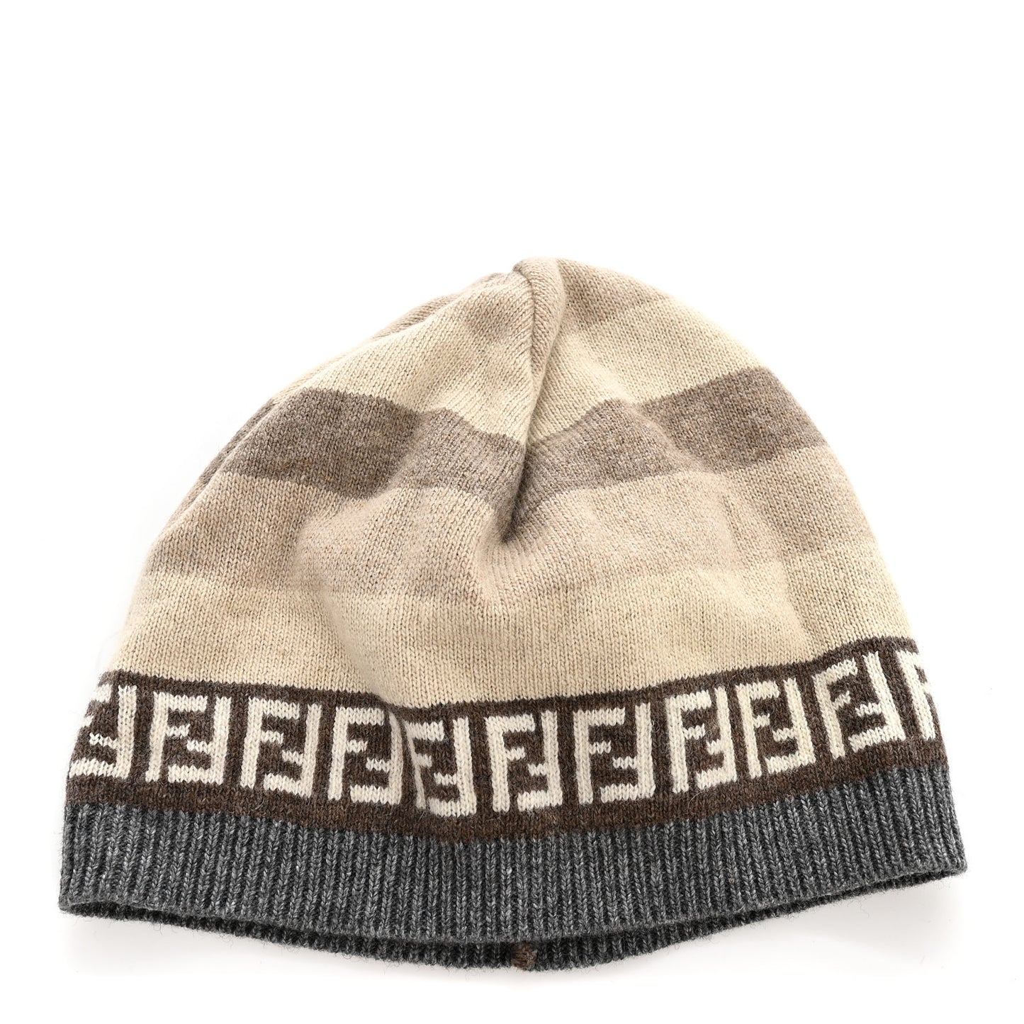 Wool Knit Zucca Beanie Beige