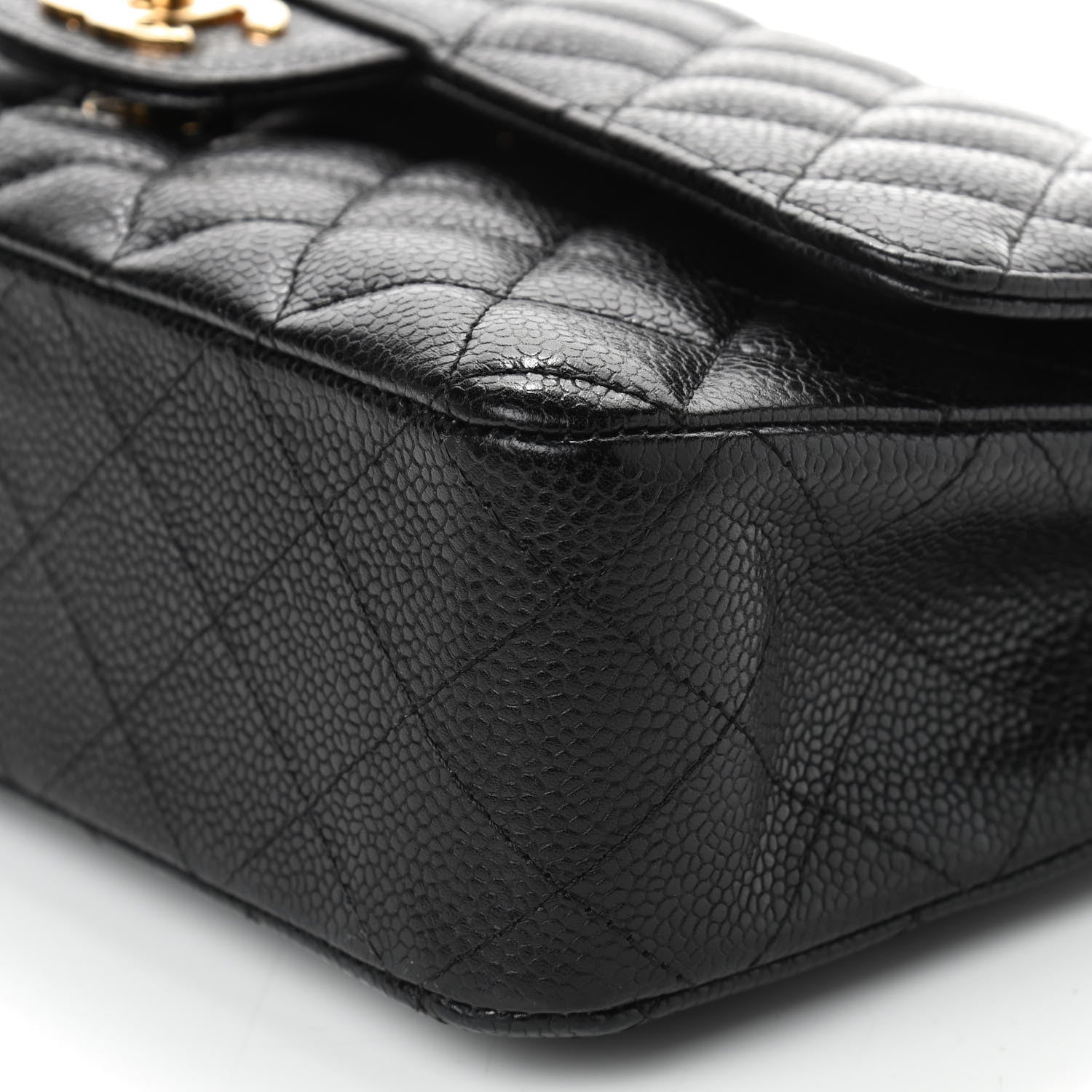 Chanel Caviar Quilted Medium Double Flap Black 13 of 17