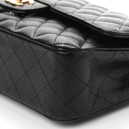 Chanel Caviar Quilted Medium Double Flap Black 13 of 17