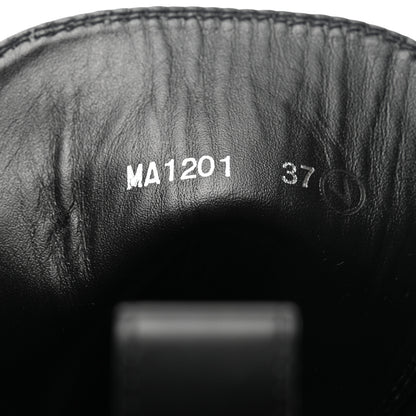 Louis Vuitton Denim Calfskin Metropolis Flat Ranger Boot 37 Navy Blue 6 of 9