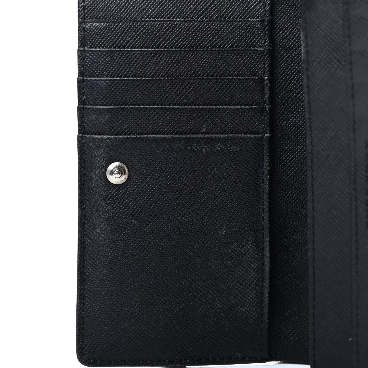 Burberry Calfskin Nova Check Flap Wallet Black 8 of 9