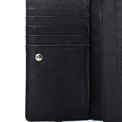 Burberry Calfskin Nova Check Flap Wallet Black 8 of 9