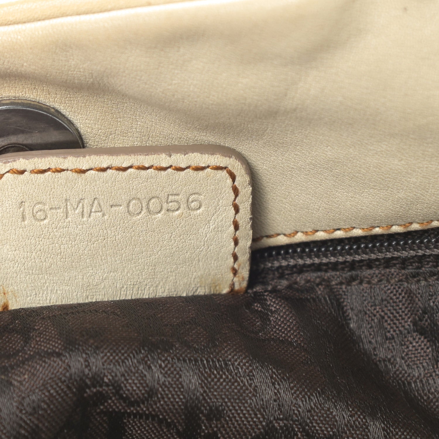 Christian Dior Calfskin Medium Gaucho Double Saddle Bag Ivory 7 of 17